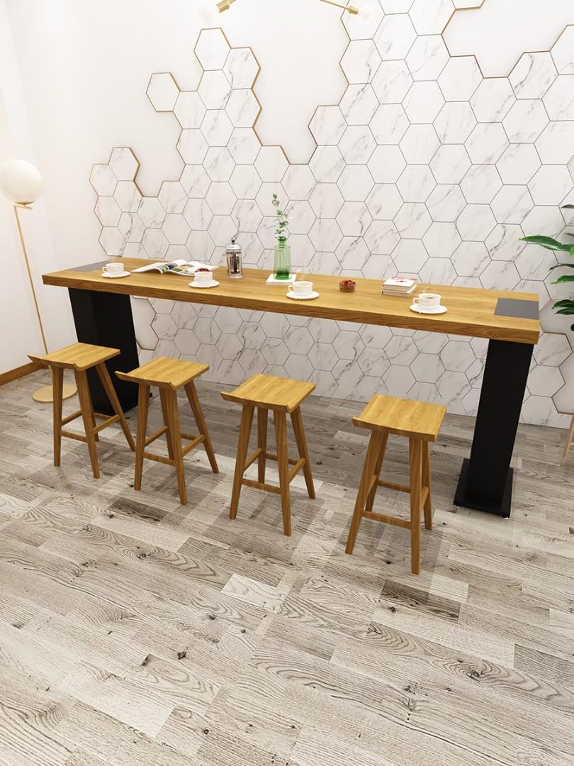 Desk bar table 實木靠牆吧枱, 傢俬＆家居, 傢俬, 桌子 Carousell