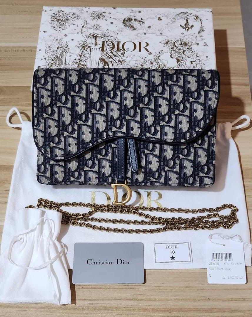 Dior Saddle Pouch with Chain (Category: Luxury Bags & Wallets) located in Mandaluyong City. Submitted by m0530 (Listing ID 1190103857, Image 2). Description: Brand new and guaranteed authentic Dior Saddle Pouch with Chain This is bigger than the regular wallet on chain Comes with dust bag, cards and box Purchased in Spain RFS: Funding for a new bag Payment via BDO bank deposit Shipping c/o buyer .