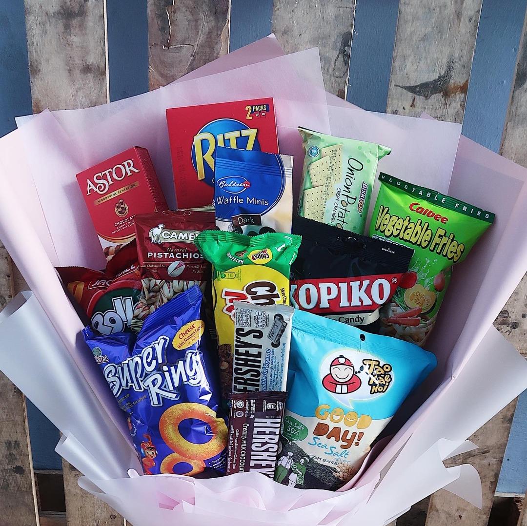 Edibles Snacks/Biscuits/Titbits (Snack Bouquet), Hobbies & Toys