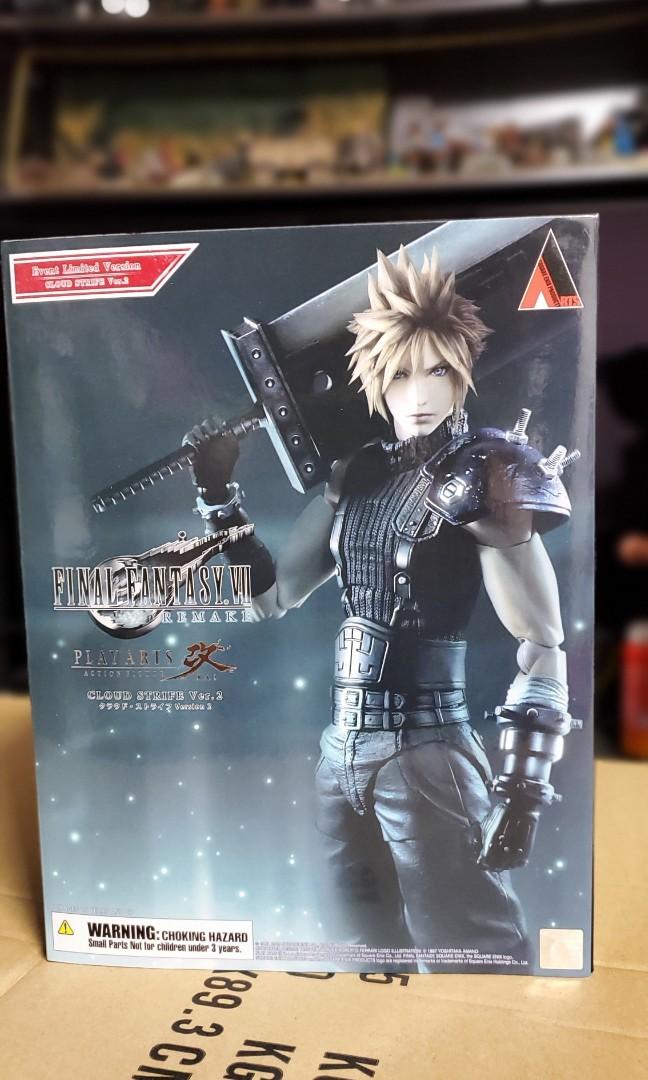 Event Limited限定版 全新 日版Playarts 改 Final Fantasy 7 Remake 主角 (一刀兩斷)大刀版Cloud  Strife Ves.2.0 FF7 最終幻想