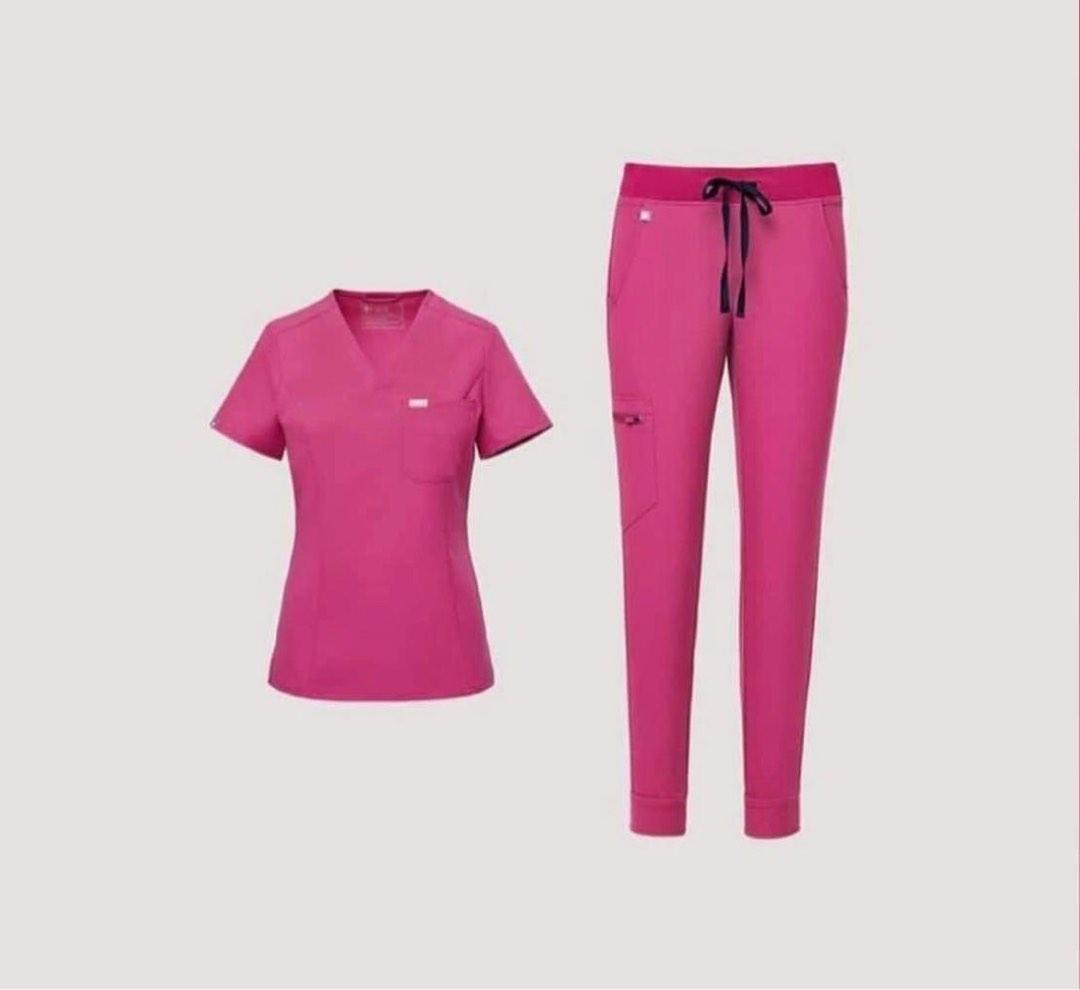 Figs Scrubs in Electric Orchid, Women's Fashion, Dresses & Sets, Sets