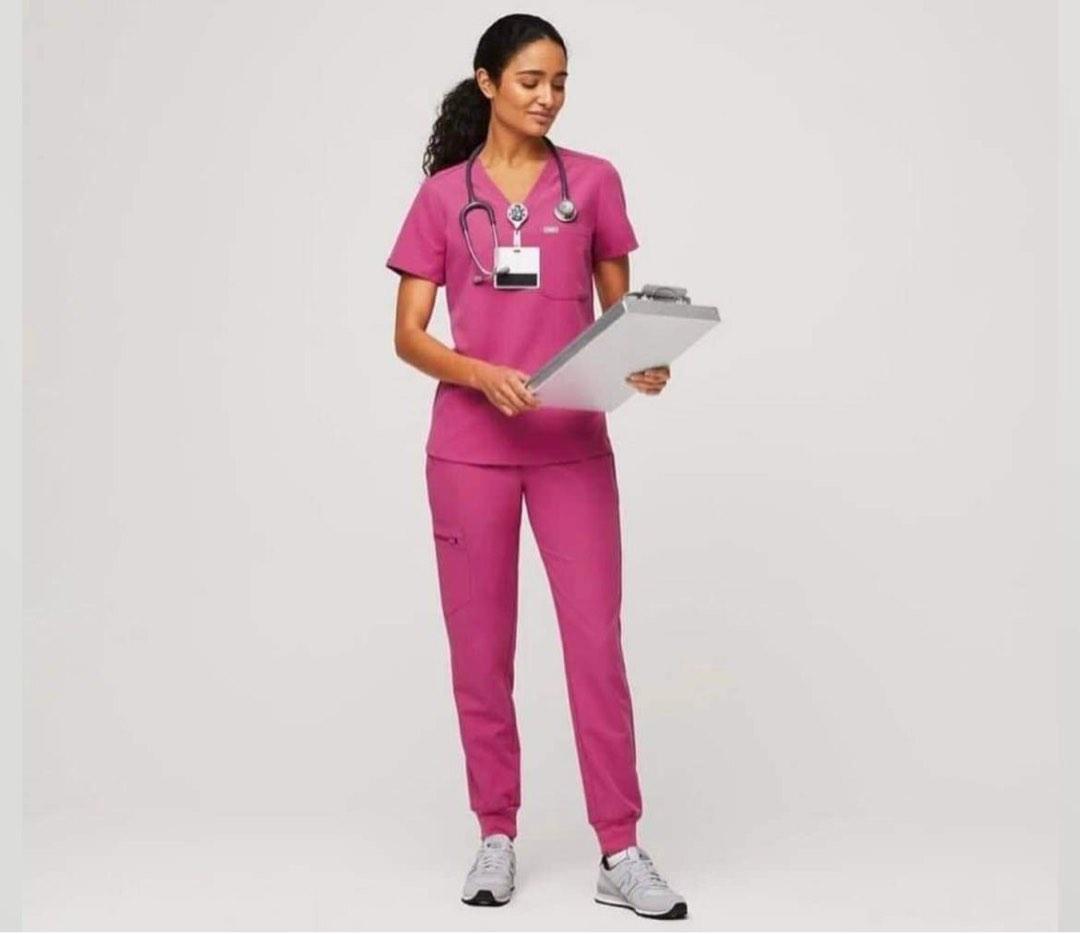 Figs Scrubs in Electric Orchid, Women's Fashion, Dresses & Sets, Sets