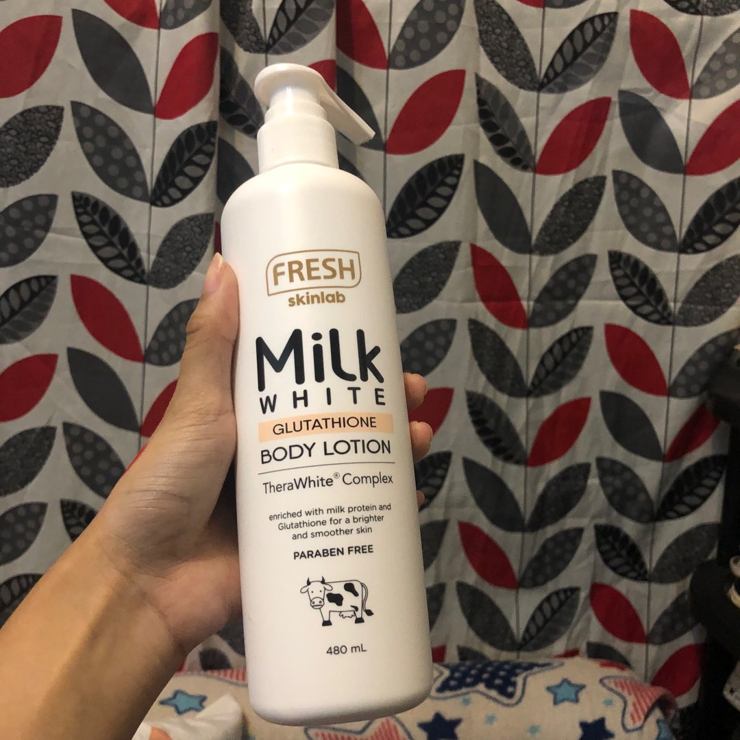 fresh milk white glutathione body lotion, Beauty & Personal Care, Bath