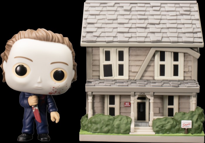 Funko Pop! Town: Halloween - Michael Myers Blood Splattered with Myers House,  Hobbies & Toys, Toys & Games on Carousell