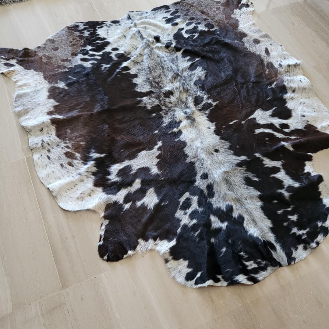 Genuine cow hide rug, Furniture & Home Living, Home Decor, Carpets ...