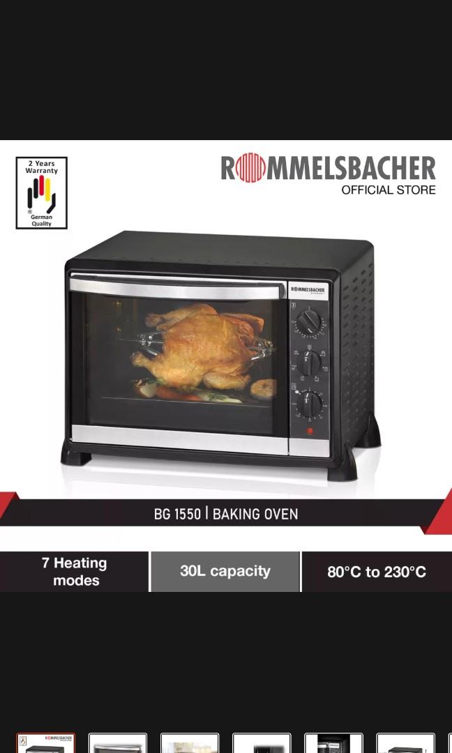 German Rommelsbacher 30L Oven for small to medium Kitchen, TV & Home
