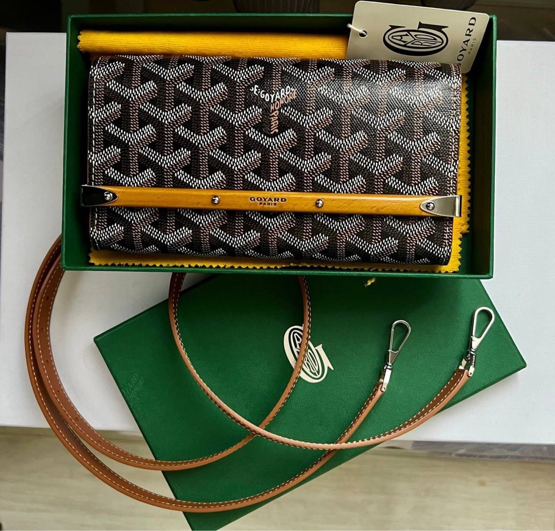 Goyard Monte Carlo Clutch with strap, Barang Mewah, Tas & Dompet