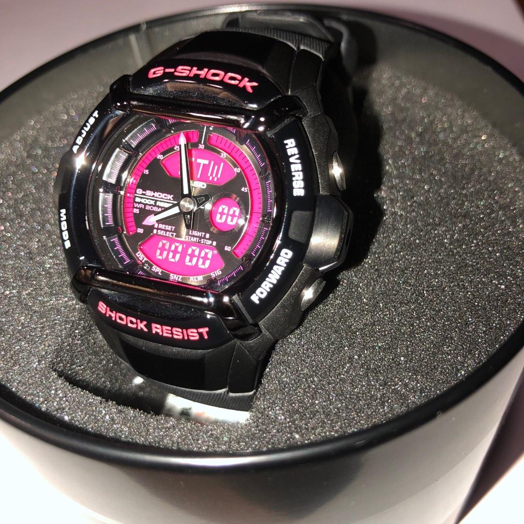 G shock best sale black pink