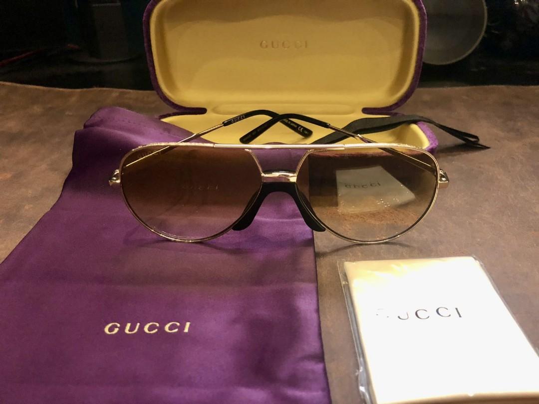 Gucci Men's Logo Embellished Acetate Aviator Sunglasses - Bergdorf Goodman-nextbuild.com.vn