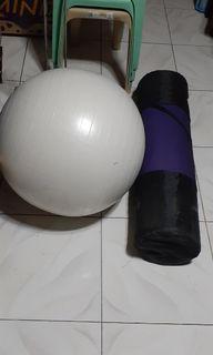 Gym ball/Exercise mat