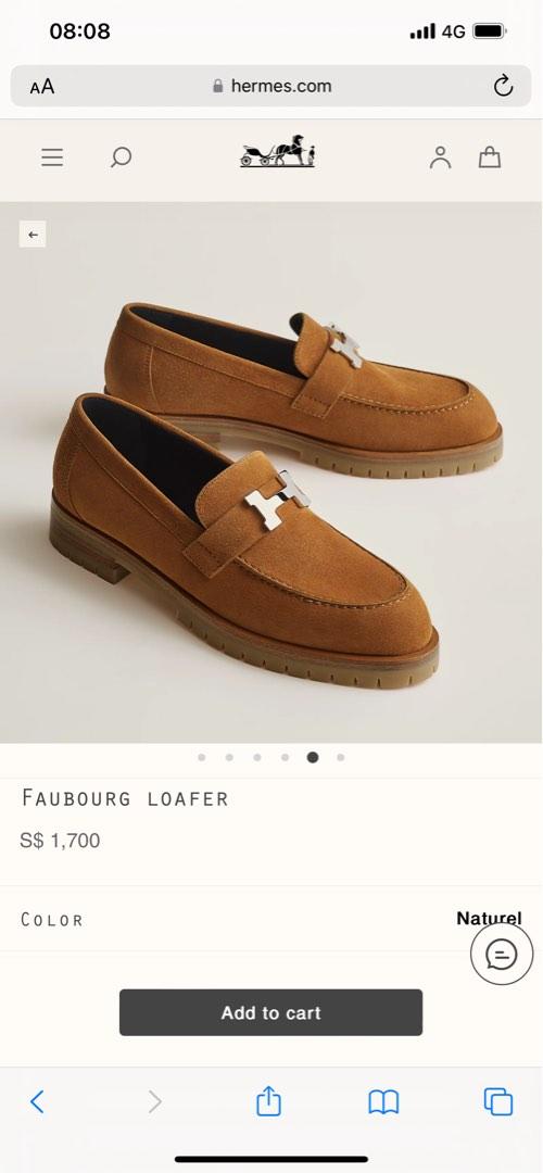 Hermes Faubourg loafer, Luxury, Sneakers & Footwear on Carousell