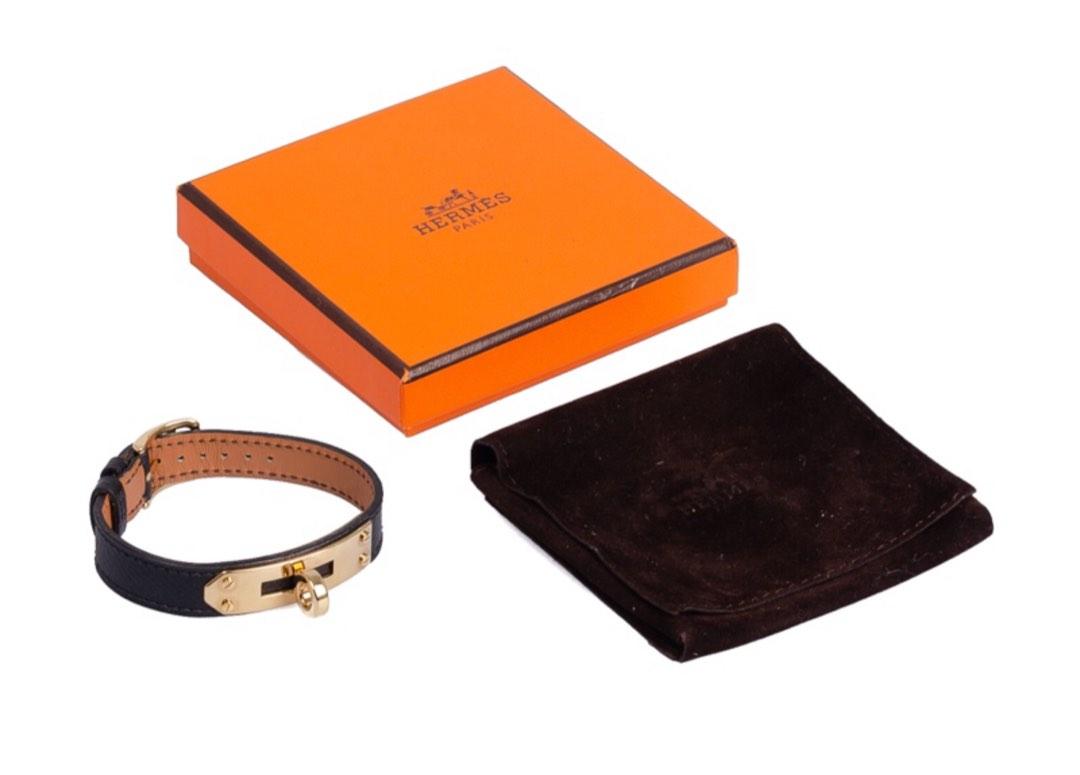 HERMES Kelly Watch Black Epsom Replacement Strap Luxury