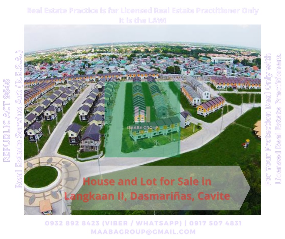 House and Lot for Sale in Langkaan II, Dasmarinas, Cavite, Property