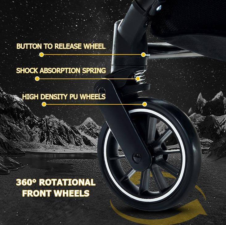 [iDS] Improve! Lightweight Baby Stroller, Reclining Travel Stroller for Airplane with OneHand