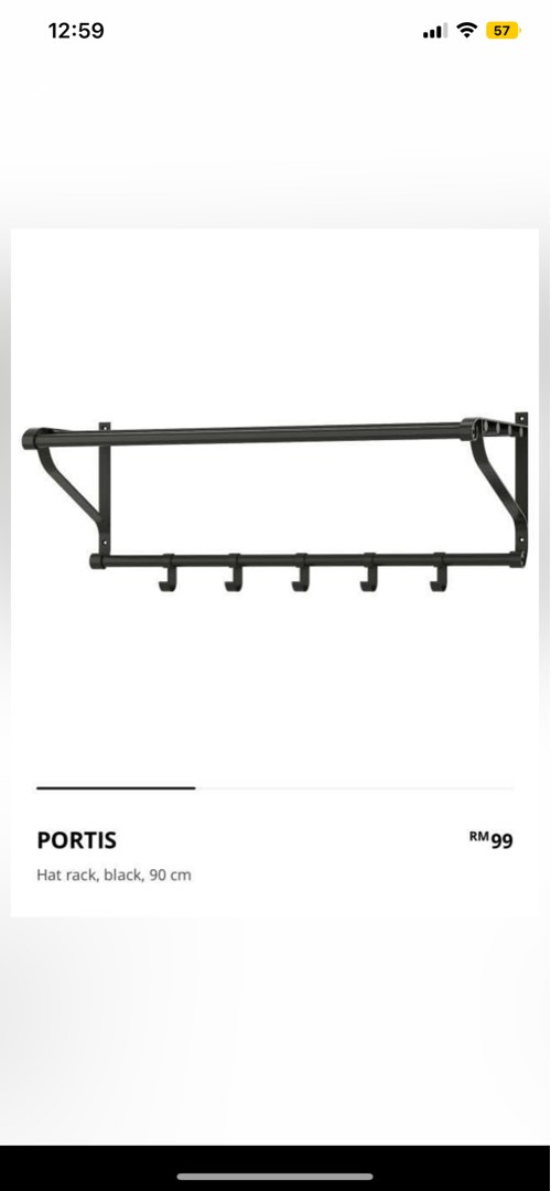 IKEA hanging rack, Furniture & Home Living, Furniture, Shelves, & Racks on Carousell