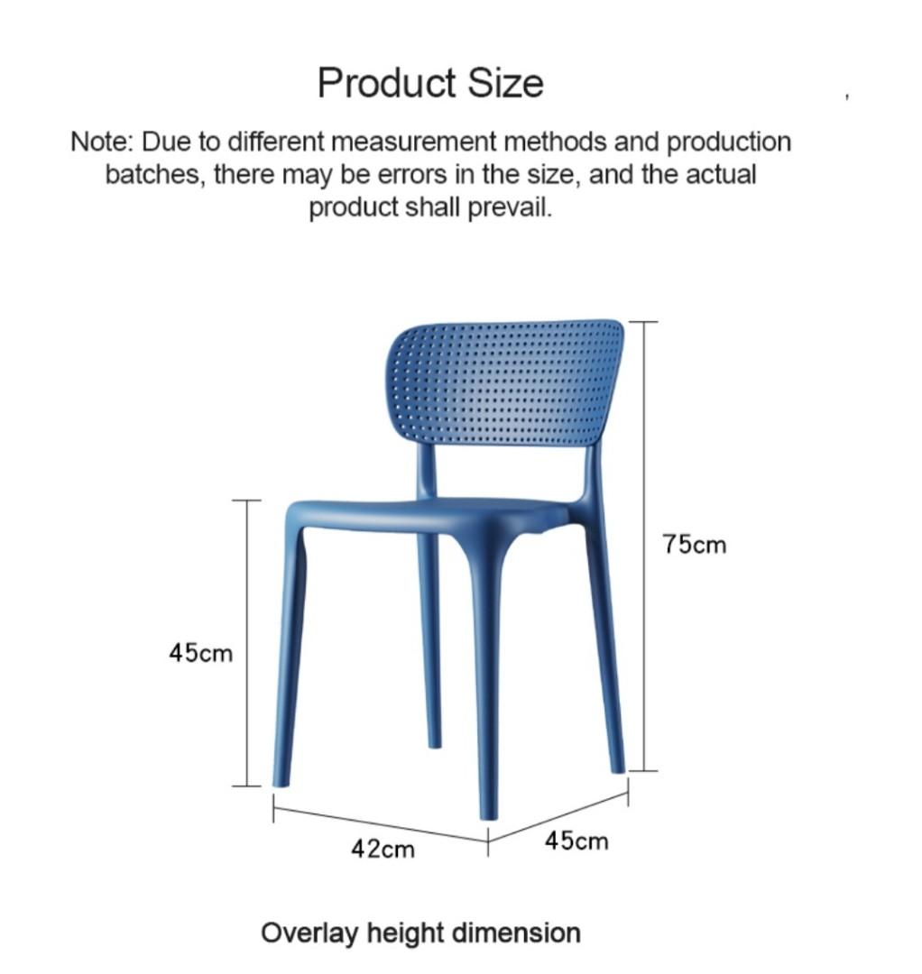 Ikea pink plastic chair dining chair, Furniture & Home Living