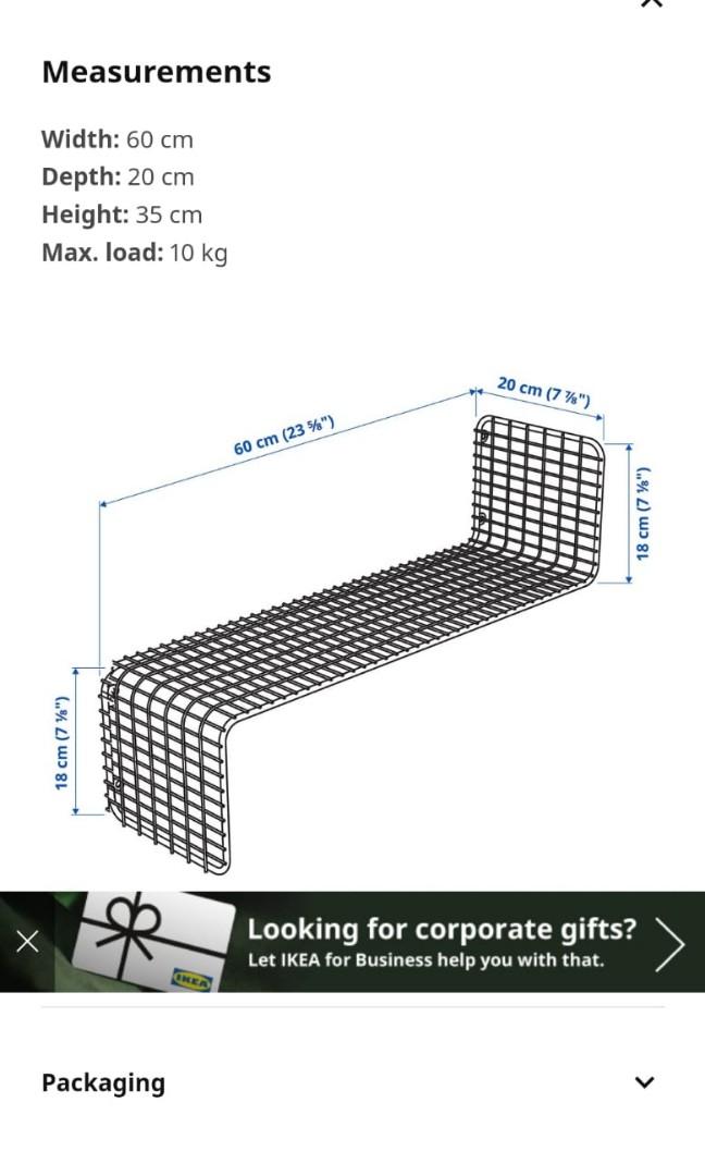 Ikea svenshult wall shelf, Furniture & Home Living, Home Decor, Wall