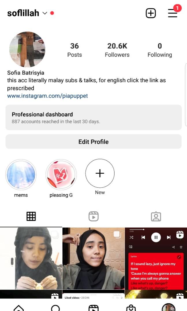 Instagram 20k followers, Looking For on Carousell