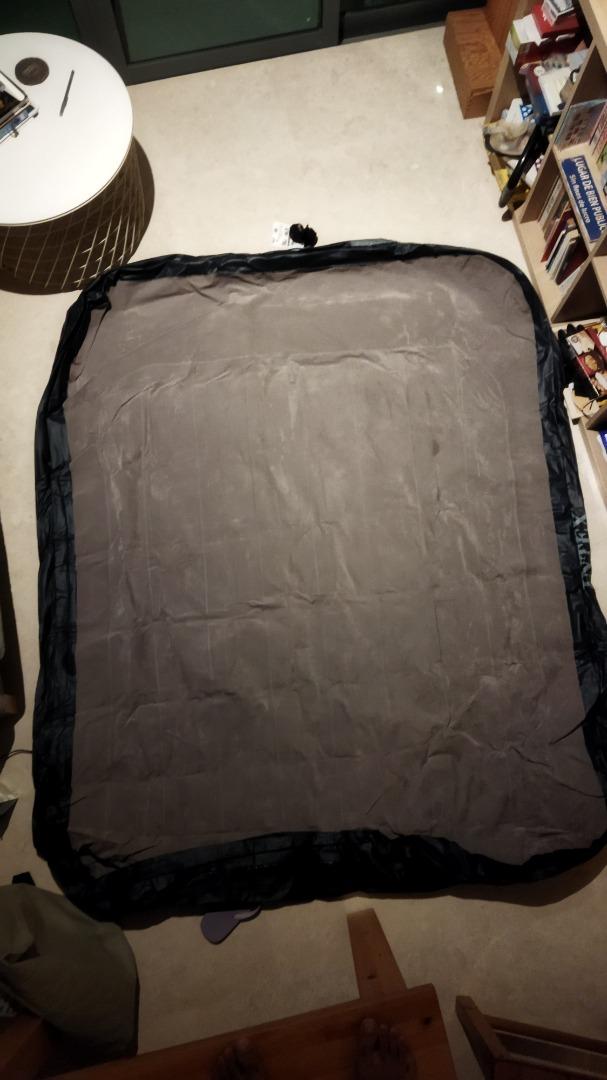 Intex Queen size inflatable mattress + pump, Furniture & Home Living