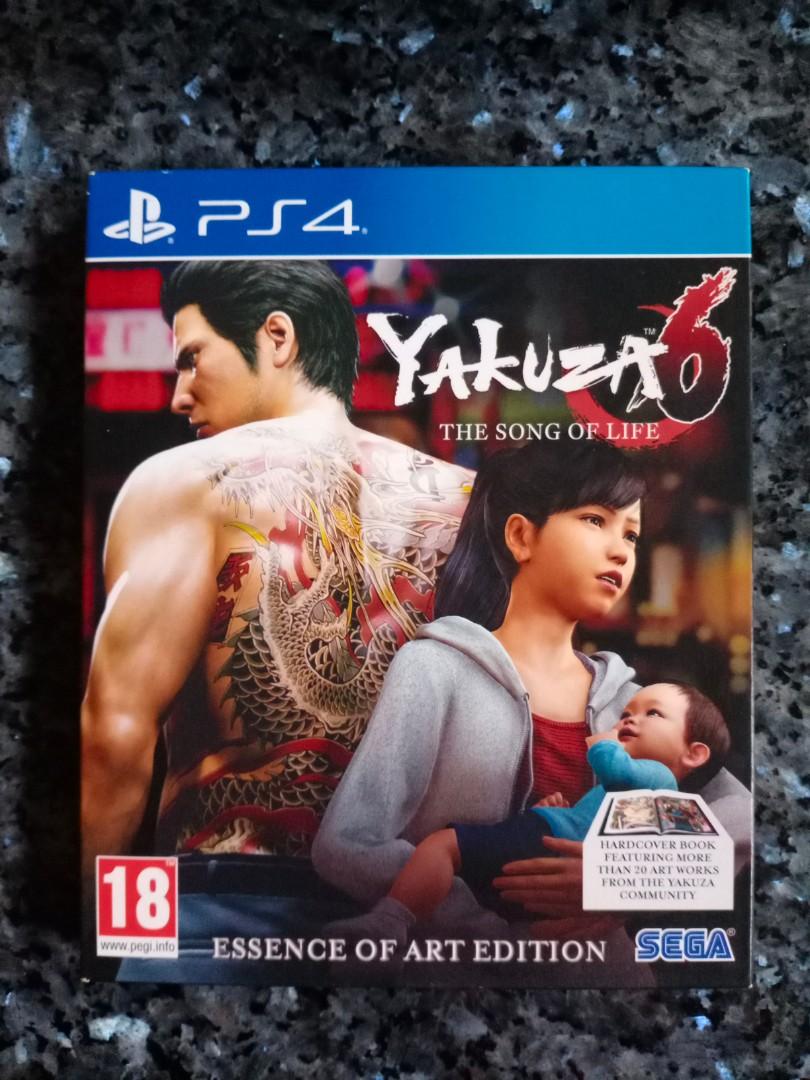 Kaset BD PS4 Yakuza 6 The Song of Life Limited Art Book, Video Game