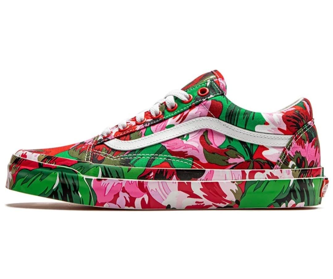 KENZO x VANS Og Old Skool col. FloralRed White
