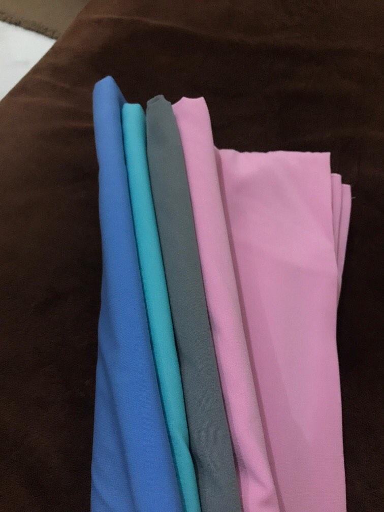 Kerudung segi empat bahan Wolfis (bisa jadi bahan baju), Fesyen Wanita