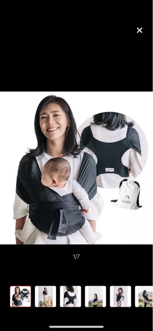 Konny Baby Carrier (XL, black), Babies & Kids, Going Out, Carriers & Slings on Carousell