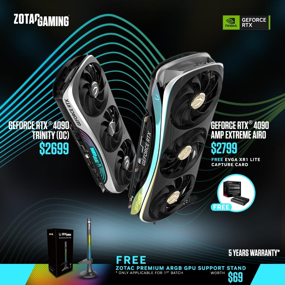 [LOCAL WARRANTY] RTX 4090 ZOTAC TRINITY OC / ZOTAC GAMING GeForce RTX