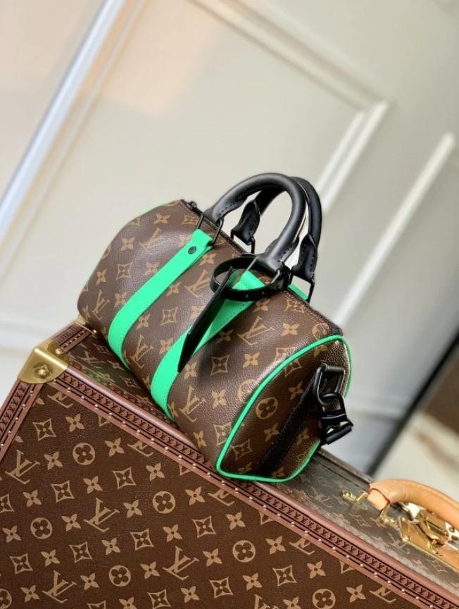 Louis Vuitton Keepall Bandouliere Monogram Outdoor 45 Pacific Blue