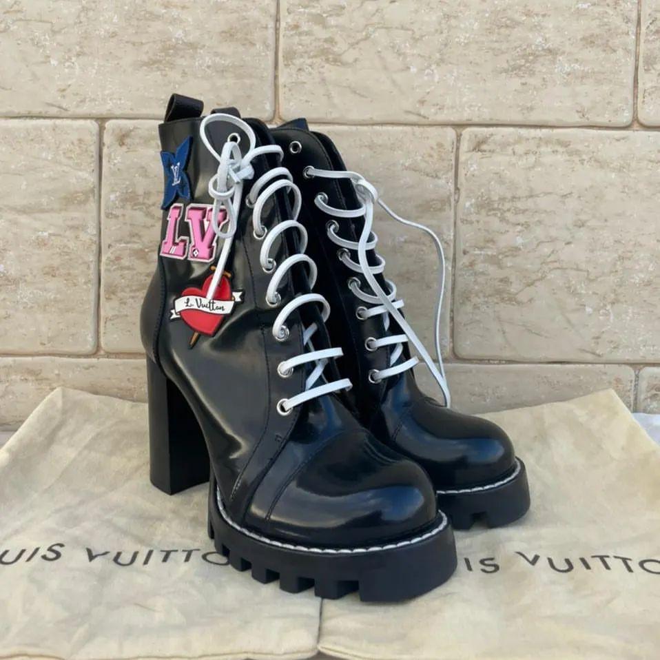 Louis Vuitton LV Black Heart Ankle Boots