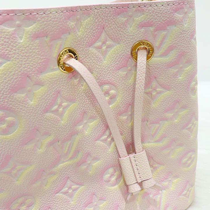 Louis Vuitton NeoNoe Handbag Stardust Monogram Empreinte Leather BB Pink  229910141