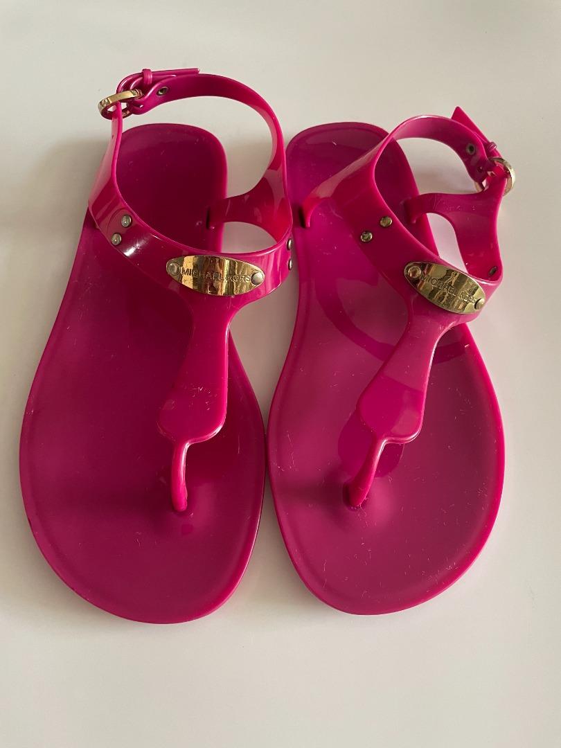 Michael Kors Jelly Sandals (Authentic 100%), Women's Fashion, Footwear,  Flats & Sandals on Carousell