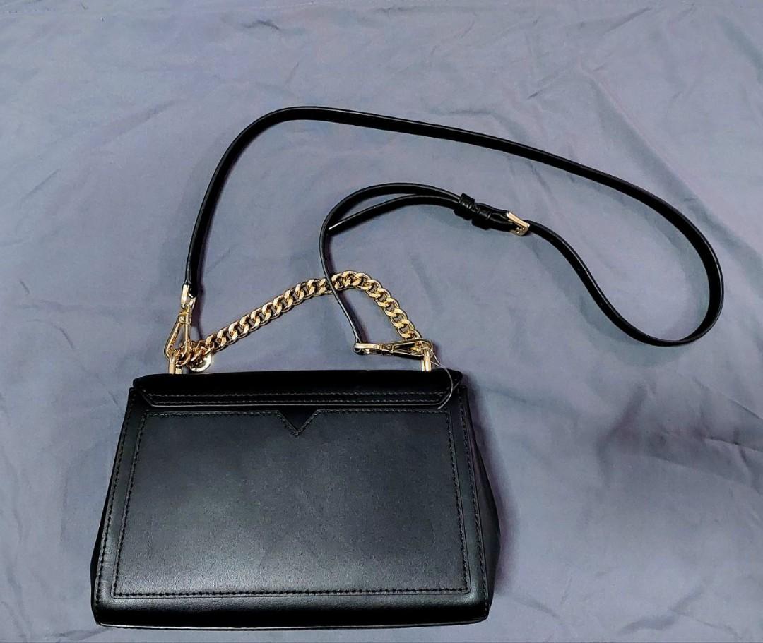 Michael Kors Lita Medium Leather Crossbody Bag, Luxury, Bags & Wallets