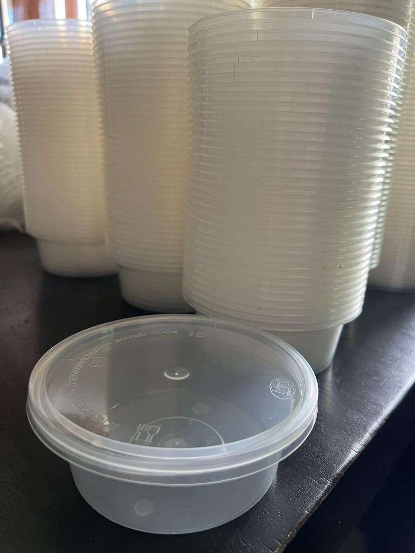 Microwavable Plastic Container 250ML (Round Regular), Furniture & Home