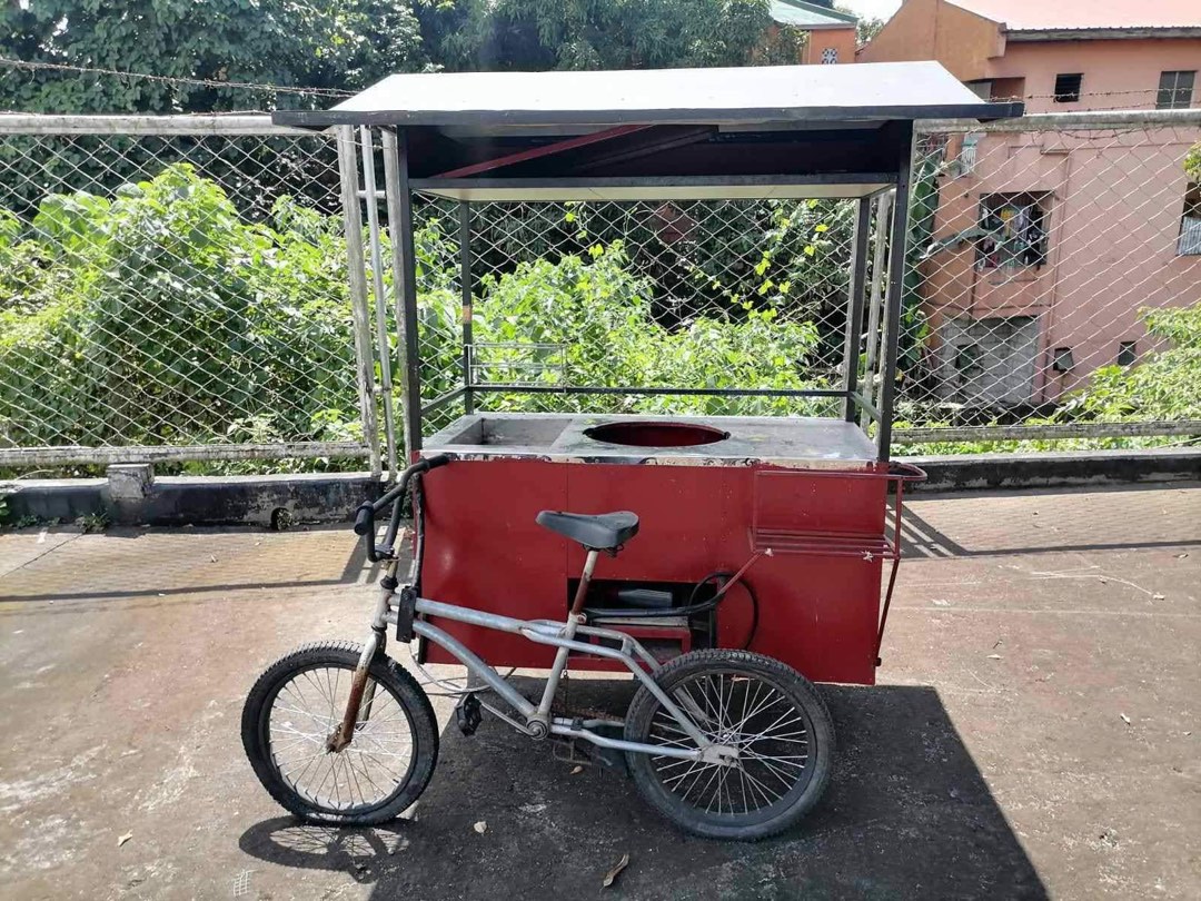 bicycle with cart in front