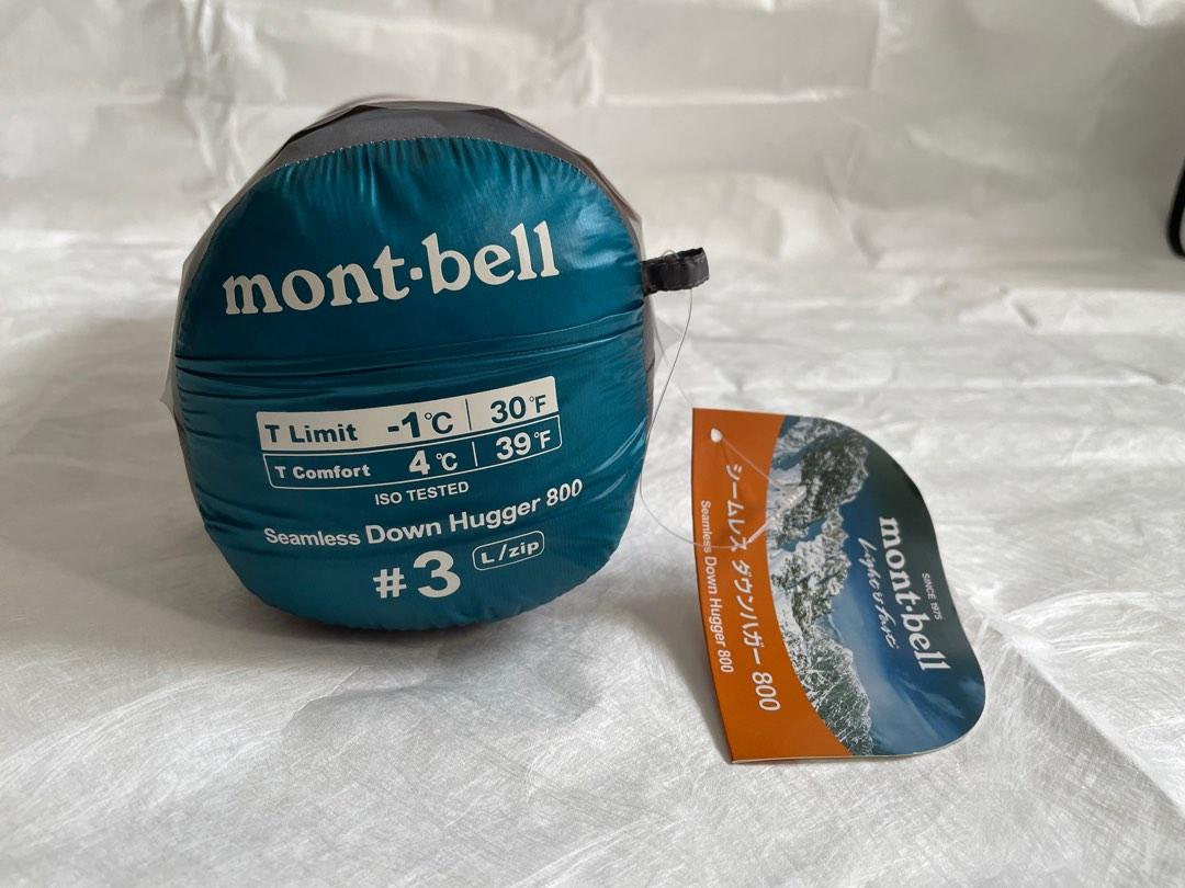 Montbell Seamless Down Hugger 800#3 羽絨睡袋, 運動產品, 行山及露營 