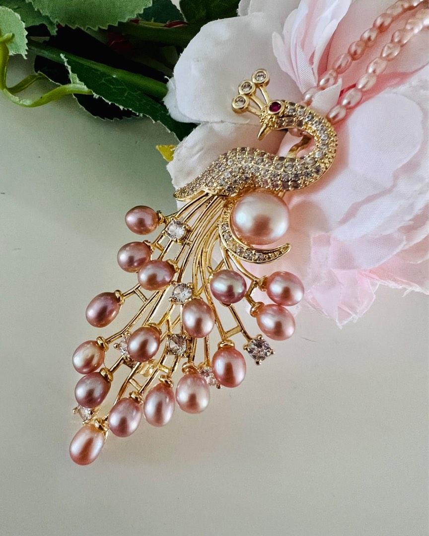 Real sale pearl brooch
