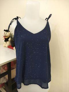 Navy top starry night