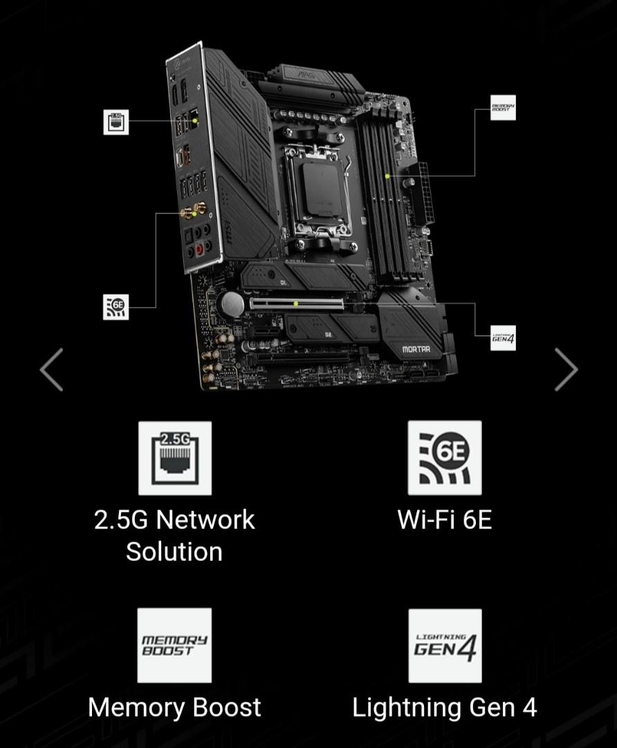 [NEW] MSI mag B650m Mortar WiFi, x670 x670e 7600x 7700x 7900x 7950x ...