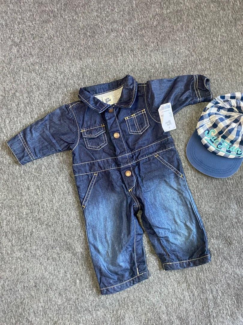 Jeans romper for baby boy deals