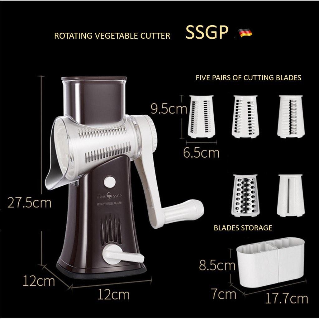 Rotating Fruit Cutter New Rotating vegetable cutter slicing fruit cutting thick thin strips ...