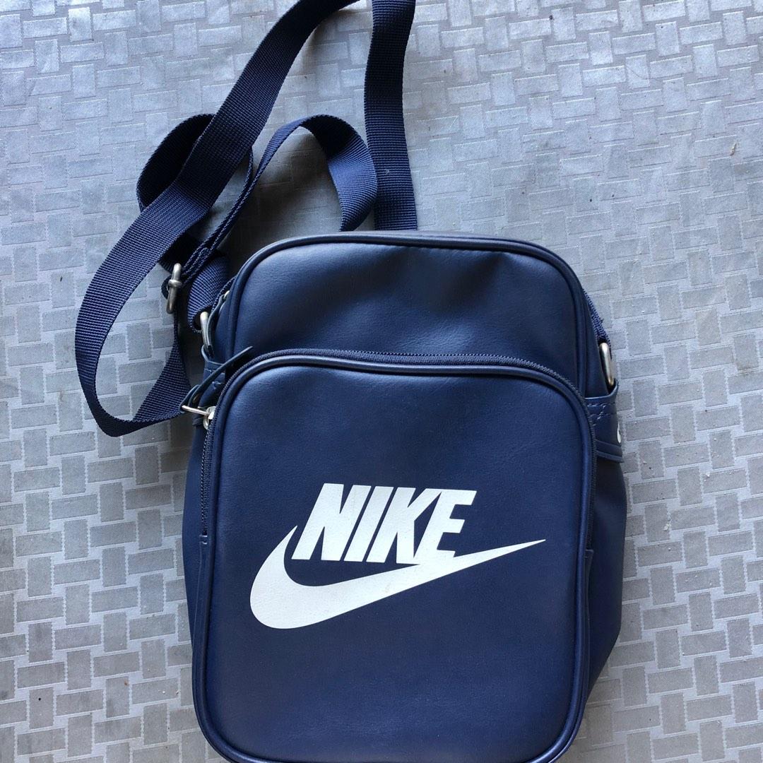Nike Heritage Sling Bag Navy Blue Original, Men's Fashion, Bags, Sling ...