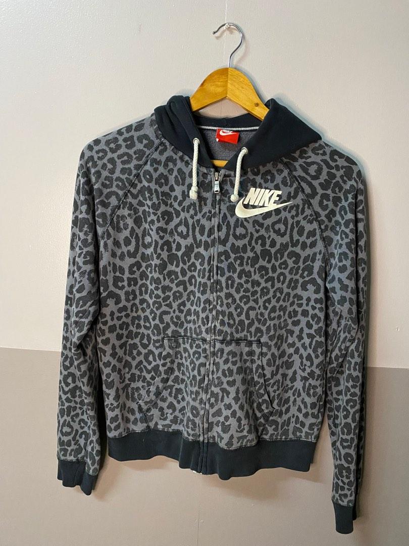 Nike Hoodie Leopard Print zip up hoodie Men s Fashion Coats
