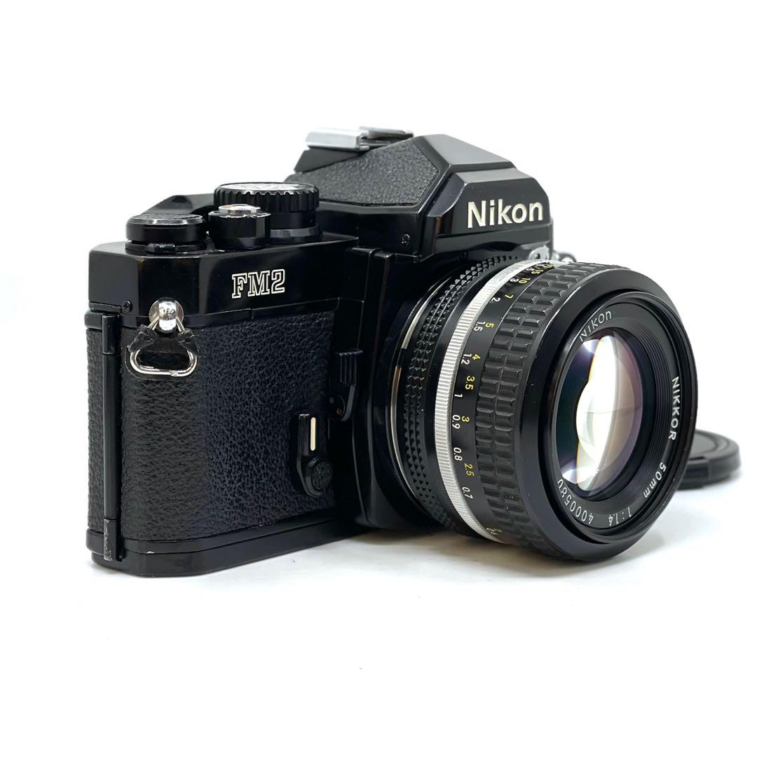 Nikon FM2 Black + 50mm F1.4 Ais, 攝影器材, 鏡頭及裝備- Carousell