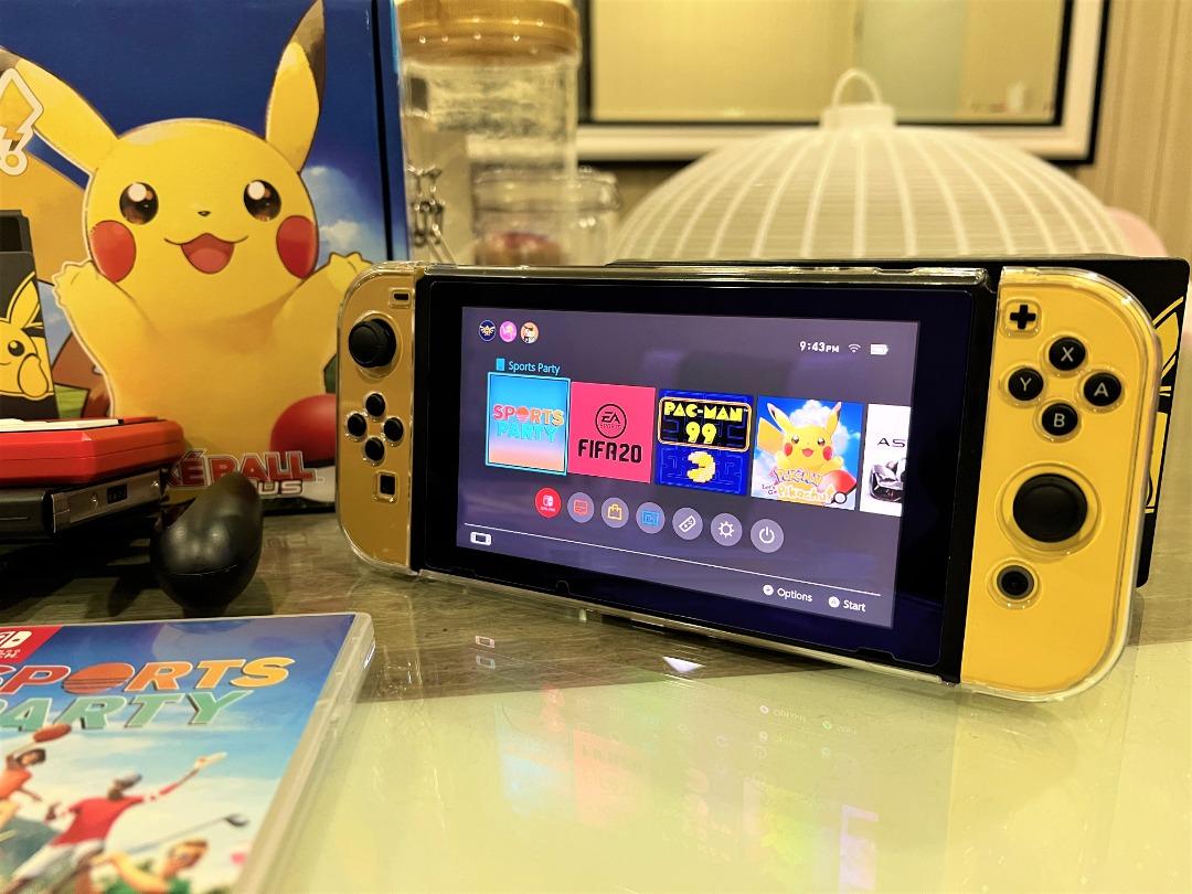 Nintendo Switch LIMITED EDITION PIKACHU Fullset, Video Gaming, Video