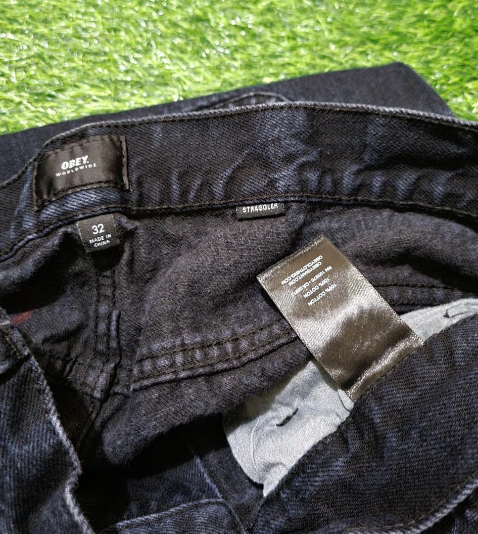 OBEY WORLWIDE STRAGGLER JEANS (Category: Jeans) located in Cebu City. Submitted by deadjay84 (Listing ID 1190043563, Image 3). Description: OBEY WORLWIDE STRAGGLER JEANS SIZE 32 BAGGY TYPE LIKE NEW LATEST RELEASED PLS SEE PHOTOS FOR DIMENTIONS AND DETAILS ❗️ADD SHIPPING❗️.