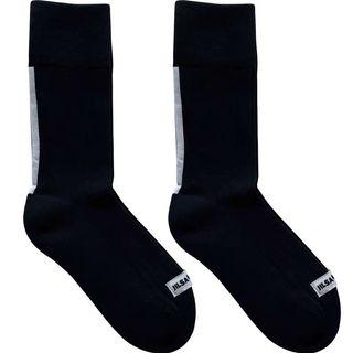 Original unisex Jil Sander logo patched Black socks