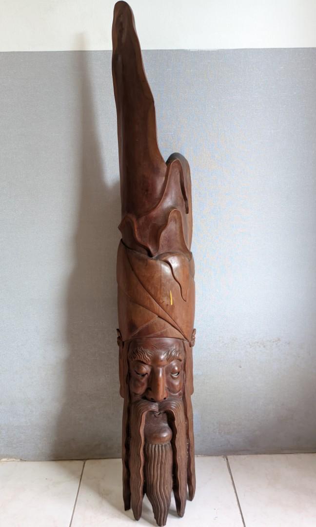 Ornamen dinding kayu, Antik, Pajangan di Carousell