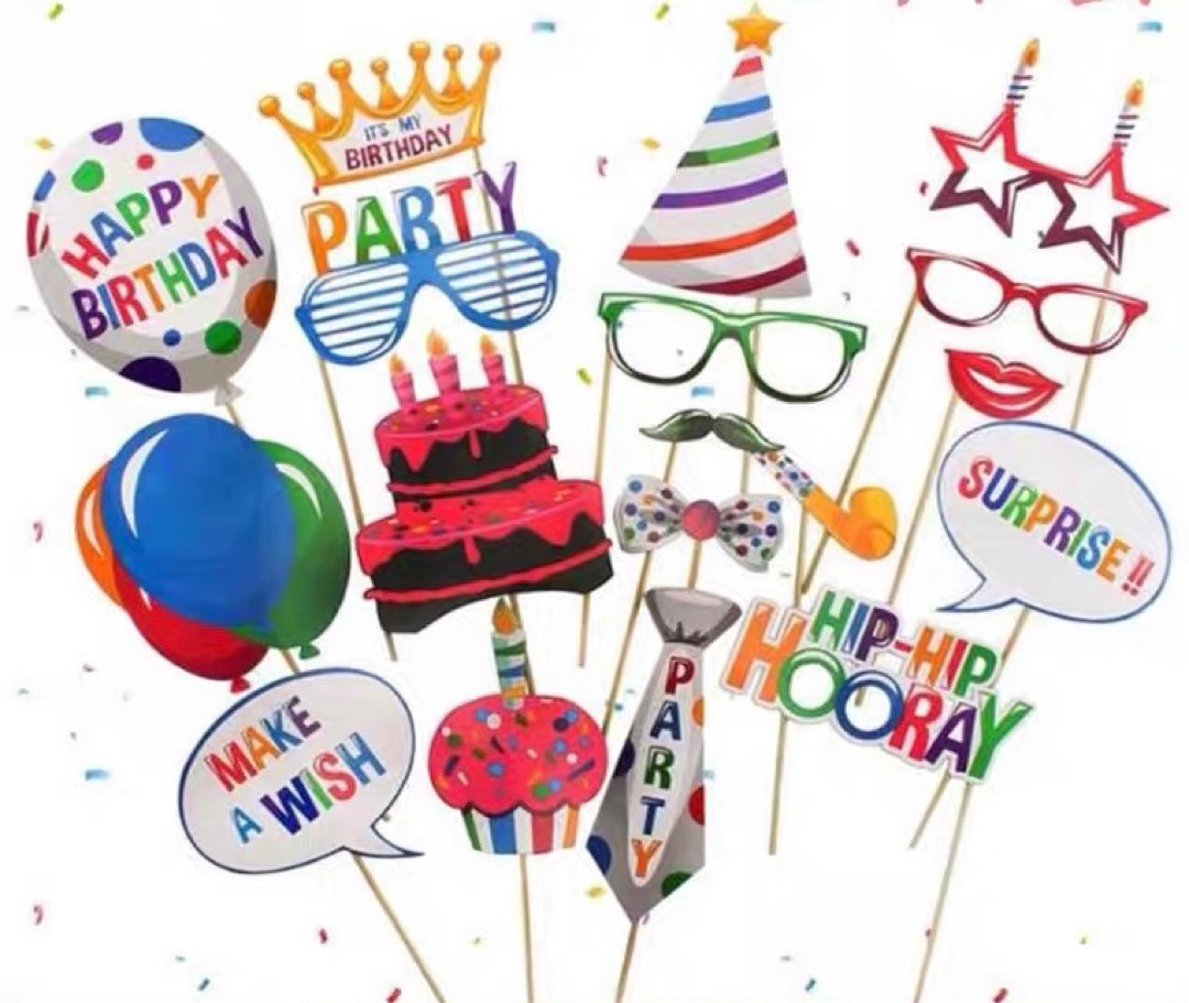 Photo booth party Supplies / Props, Hobbies & Toys, Stationery & Craft, Occasions & Party