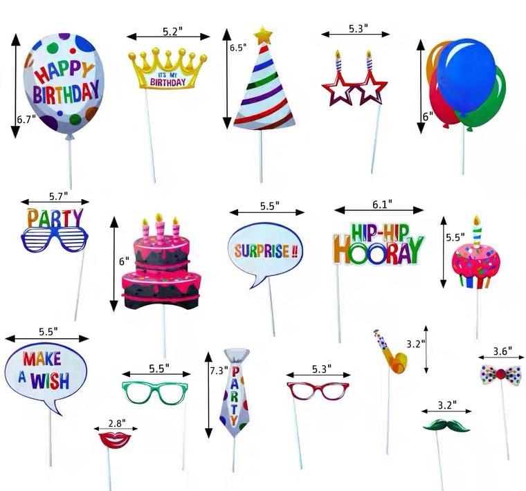 Photo booth party Supplies / Props, Hobbies & Toys, Stationery & Craft, Occasions & Party